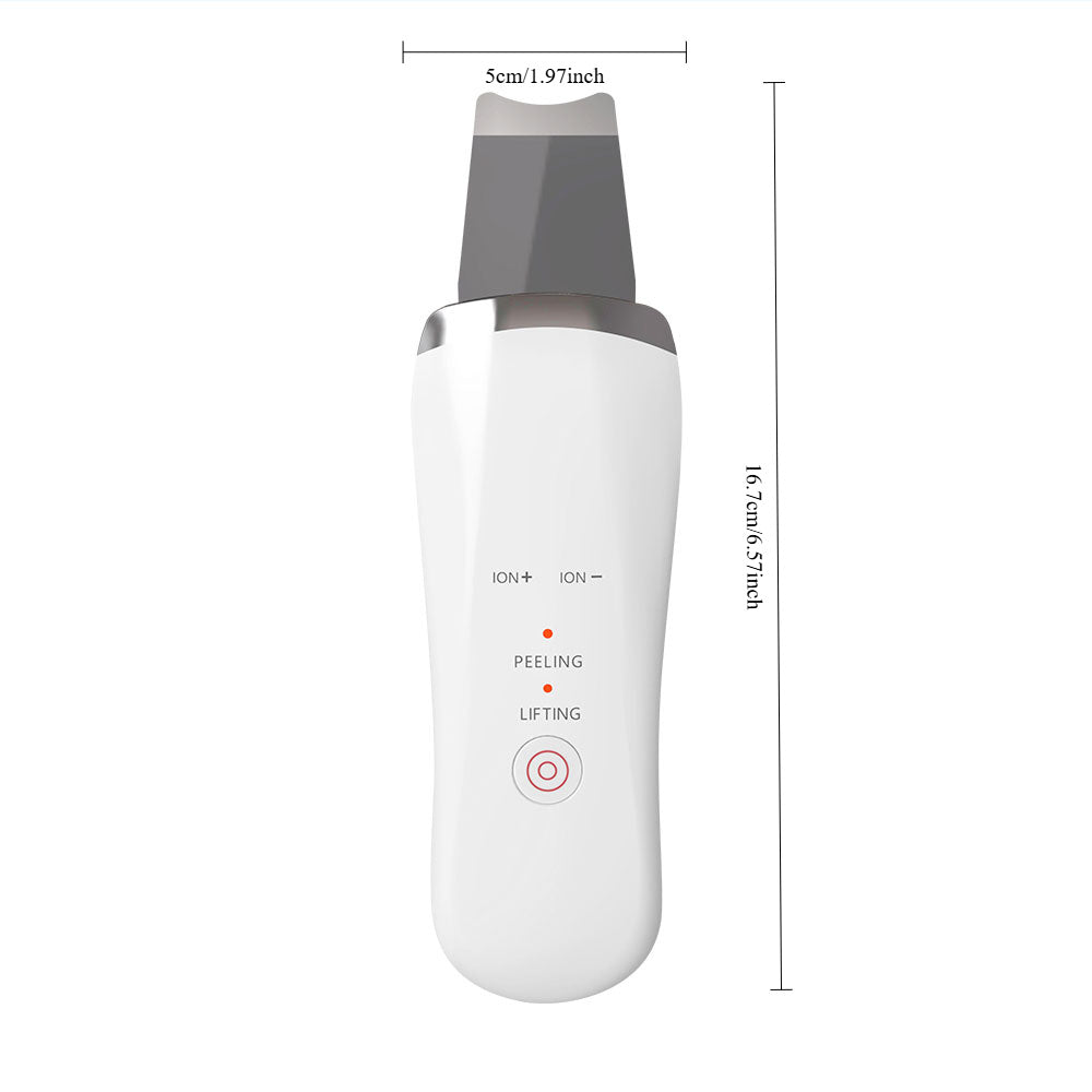 Veluva Ultrasonic Skin Scrubber  Professional 25 kHz Deep Clean | 4 Modes | EMS Microcurrent