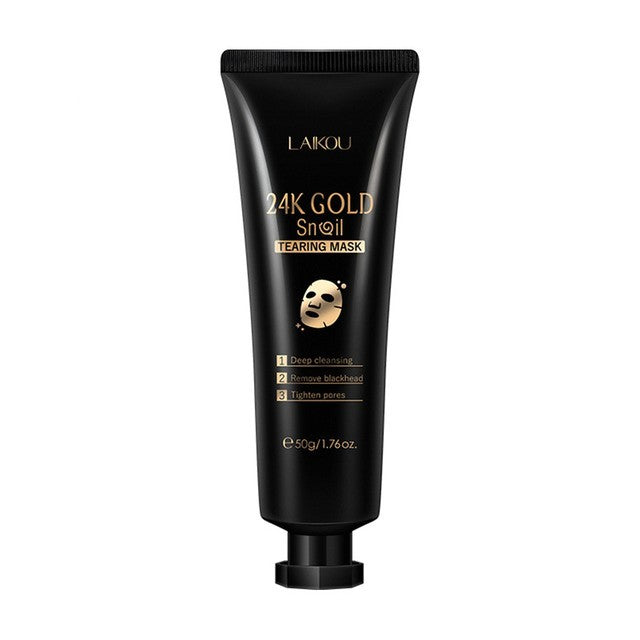 Black tube of LAIKOU 24K Gold Snail Tearng Mask on a white background