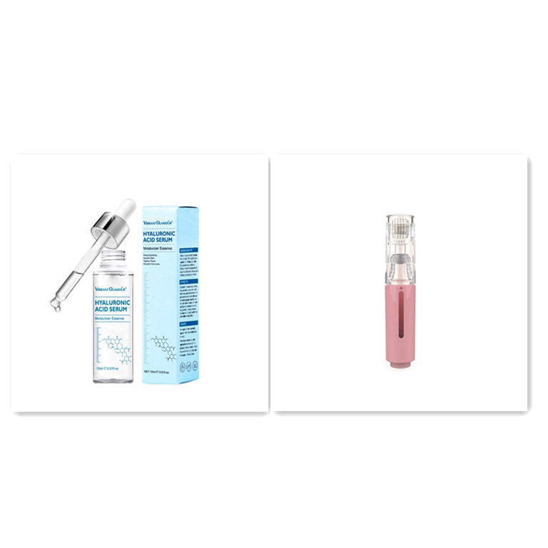 Two skincare products on a white background