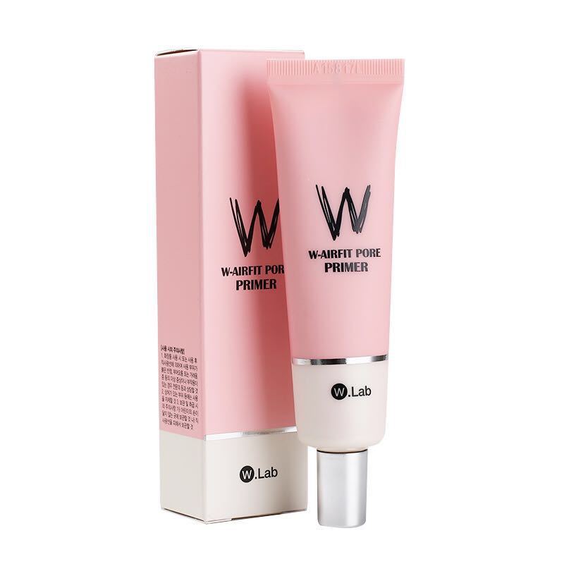 W-Lab pore primer tube and packaging on a white background