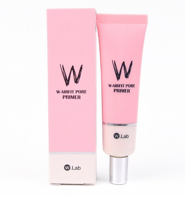 W-Lab W-Airefit Pore Primer tube and packaging on a white background