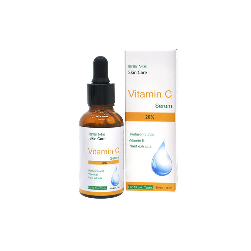 Kiner Mile Vitamin C Serum bottle and packaging on a white background