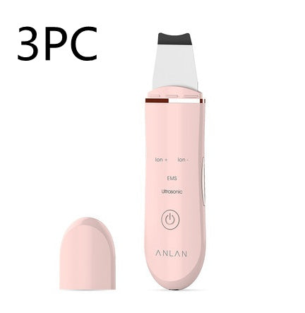 Pink electronic device with attachments on a white background, featuring the brand 'ANLAN'.